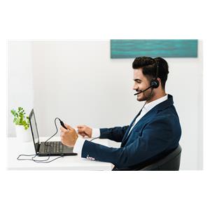 Axtel Elite UC stereo USB-A/USB-C Headset Wired Head-band Office/Call center USB Type-A Black, Silver 7