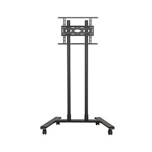 B-Tech Large Universal Flat Screen Trolley /Floor Stand (VESA 600 x 400) - 1.6m Ø50mm Poles