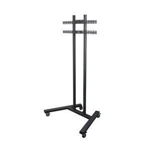 B-Tech Large Universal Flat Screen Trolley /Floor Stand (VESA 800 x 600) - 1.8m Ø50mm Poles