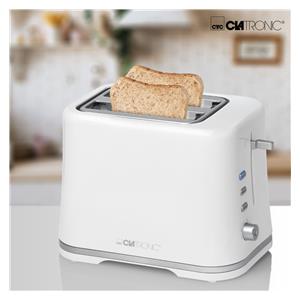 Clatronic TA 3554 weiß-silber 2 Scheiben-Toaster 5