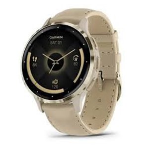 Garmin 010-02785-55 smartwatch /sport watch 3.05 cm (1.2) AMOLED 41 mm Digital 390 x 390 pixels Touchscreen Gold Wi-Fi GPS (satellite)