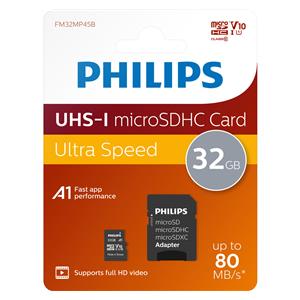 Philips MicroSDHC 2-Pack    32GB Class 10 UHS-I U1 incl. Adapter 2