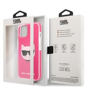 Karl Lagerfeld TPE Choupette stražnja maska za  iPhone 13 , roza 2