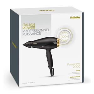 BaByliss 6704E hair dryer 2000 W Black, Gold 4