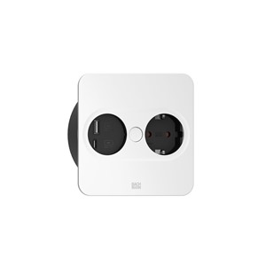 Bachmann 946.015 socket-outlet Type E + USB A + USB C Stainless steel
