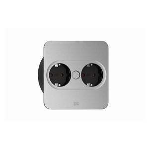 Bachmann 946.101 socket-outlet 2 x Type F Stainless steel