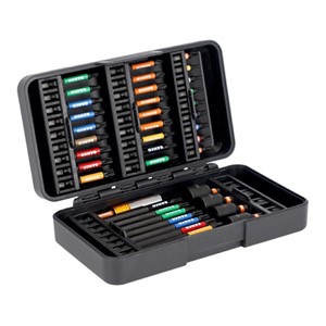 Bahco 1 /4 Impact Torsion Bit Set for Phillips /Pozidriv /TORX® /Hex Head Screws - 40 Pcs