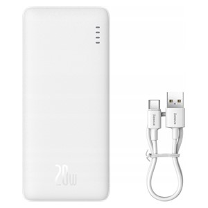 Baseus Airpow Lithium polymer power bank 10000 mAh 20 W White