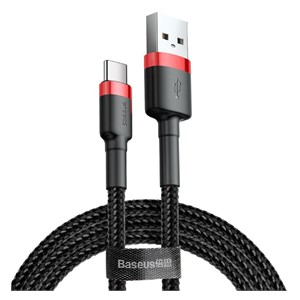 Baseus Cafule USB cable 2 m USB A USB C Black, Red