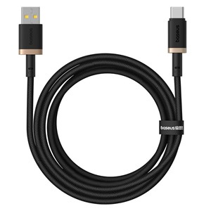 Baseus Dura USB Type A to Type C 60 W fast charging cable 2 m Black, Gold