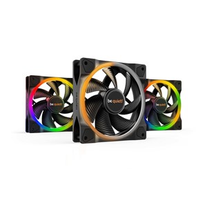 be quiet! Light Wings 120mm ARGB PWM Fan Black 3 Pack