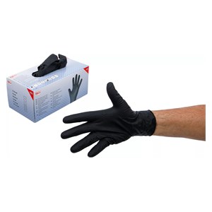 BGS Kutija rukavica za jednokratnu uporabu | nitril | s poboljšanim hvatom | vel. L | 100 kom.