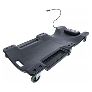 BGS Radionička daska s kotačima | s radnom svjetiljkom | 1030 x 500 mm