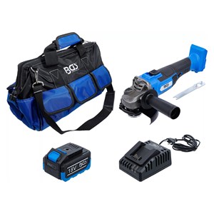 BGS Set akumulatorskih kutnih brusilica | bez četkica | 18 V | s akumulatorom i brzo punjačem