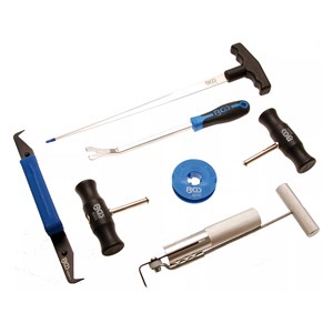 BGS Set alata za skidanje vjetrobranskog stakla | 7-dijelni