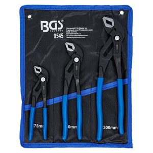 BGS Set kliješta za crpku za vodu | može se blokirati | 175 /240 /300 mm | 3-dijelni