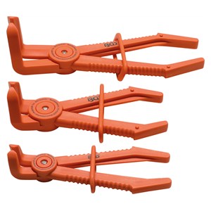 BGS Set kliješta za stezanje crijeva | savijena za 90° | 155-220 mm | 3-dijelni