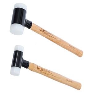 BGS Set mekanih čekića | drška Hickory | bestrzajni | Ø 30 /45 mm | 300 /550 g | 2-dijelni