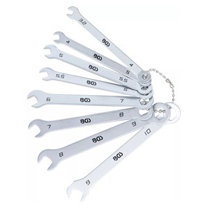 BGS Set okasto-viličastih ključeva | mini izvedba | 4 - 10 mm | 8-dijelni
