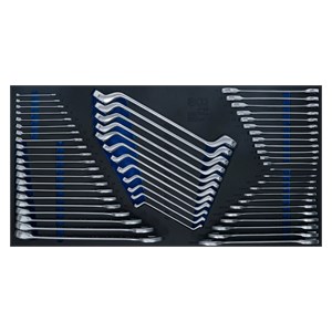 BGS Uložak za radionička kolica XL: okasto-viličasti ključ /dvostrukih okastih ključeva /set dvostrukih viličastih ključeva i ustavljački okasto-viličasti ključ | 57-dijelni