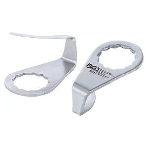 BGS Zamjenski nož, poluokrugli | BGS 3218 & 9291 | 2 x 36 mm | 2-dijelni