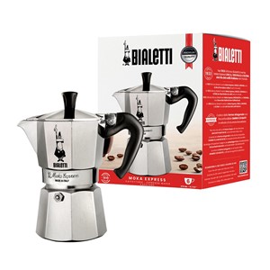 Bialetti Moka Express Moka pot 0.3 L Aluminium, Black