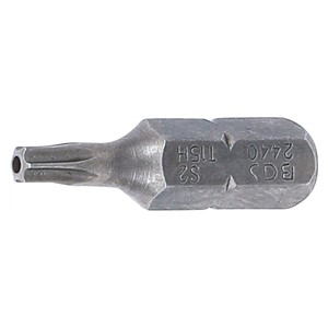 BGS Bit | dužina 25 mm | vanjski šesterokutni pogon 6,3 mm (1 /4) | T-profil (za Torx) s provrtom T15