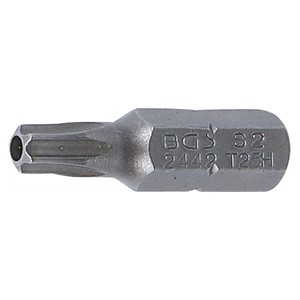 BGS Bit | dužina 25 mm | vanjski šesterokutni pogon 6,3 mm (1 /4) | T-profil (za Torx) s provrtom T25