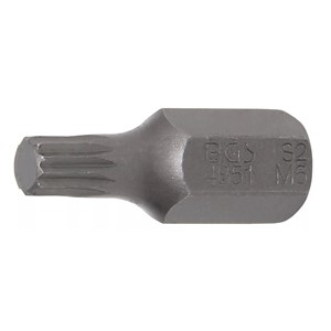 BGS Bit | dužina 30 mm | vanjski šesterokutni pogon 10 mm (3 /8) | unutarnje ozubljenje (za XZN) M6