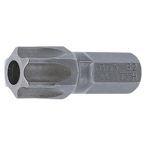 BGS Bit | dužina 30 mm | vanjski šesterokutni pogon 8 mm (5 /16) | T-profil (za Torx) s provrtom T55