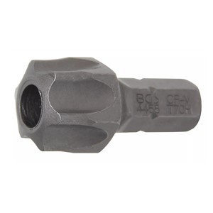 BGS Bit | dužina 30 mm | vanjski šesterokutni pogon 8 mm (5 /16) | T-profil (za Torx) s provrtom T70