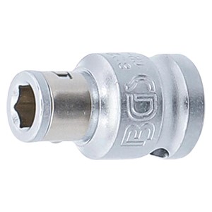 BGS Bit prilagodnik s pričvrsnom kuglom | unutarnji četverokut 10 mm (3 /8) | unutarnji šesterokut 6,3 mm (1 /4)
