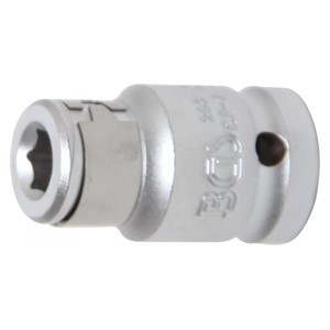 BGS Bit prilagodnik s pričvrsnom kuglom | unutarnji četverokut 12,5 mm (1 /2) | unutarnji šesterokut 8 mm (5 /16)