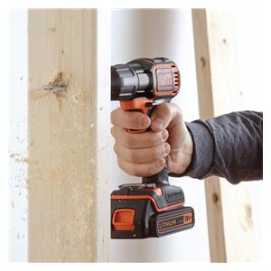 Black & Decker ASD18KB-QW drill Black, Orange 2