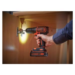 Black & Decker BDCD18-QW drill 650 RPM Black, Orange 4