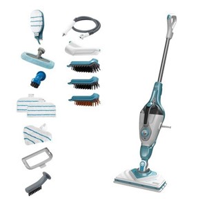 Black & Decker BHSM1610DSM Portable steam cleaner 0.5 L 1600 W Aqua colour, White