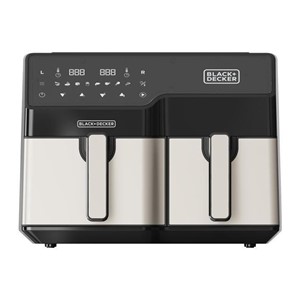 Black & Decker BXAF9000E Double 9 L Stand-alone 2500 W Hot air fryer Black, Stainless steel