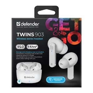 Bluetooth headphones TWINS 903 white 5