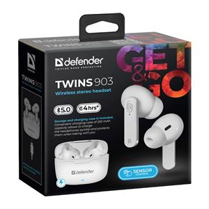 Bluetooth headphones TWINS 903 white 7