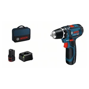 Bosch Akku-Bohrschrauber 12 V Li-Ion 1300 RPM Black, Blue, Red