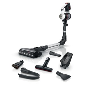 Bosch BSS711W stick vacuum /electric broom Battery Dry Bagless 0.3 L Black, Silver, White