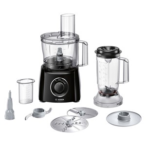 Bosch MCM3201B food processor 800 W 2.3 L Black, Transparent