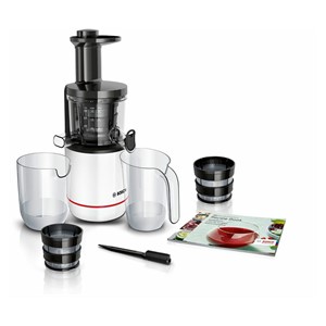 Bosch MESM500W juice maker Slow juicer 150 W Black, White