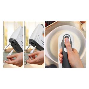 Bosch MFQ37470 Hand mixer 750 W Black, White 5