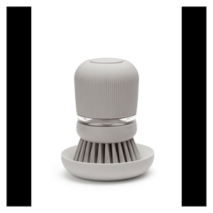 Brabantia dish brush with soap dispenser, gray