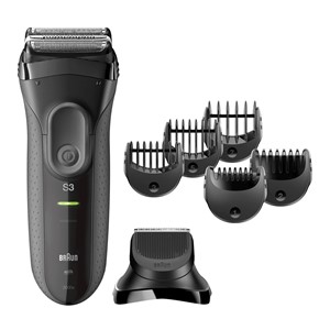 Braun 3000BT Foil shaver Trimmer Black, Grey