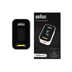 Braun YK-81CEU pulse oximeter Black, Stainless steel