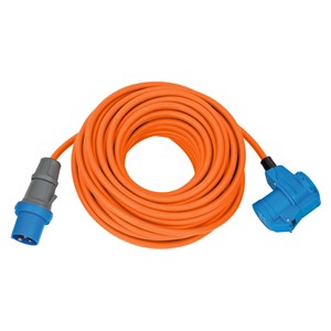 Brennenstuhl 1167650525 power extension 25 m Outdoor Blue, Orange