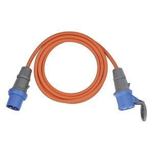 Brennenstuhl 1167650605 power extension 5 m 2 AC outlet(s) Outdoor Orange