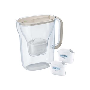 BRITA Style Essential vrč za filtriranje vode - boja pijeska + 2 Maxtra Pro Pure Performance